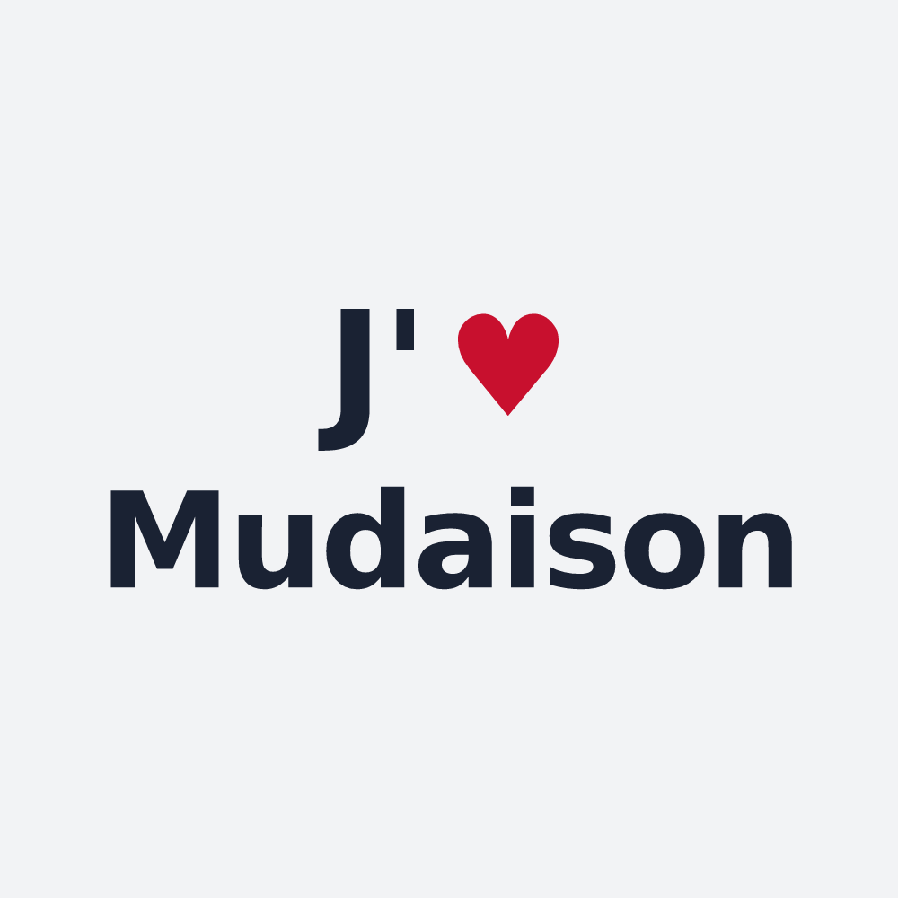 Poster personnalisé Mudaison — design J'aime Mudaison