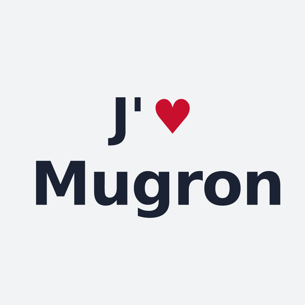 Poster personnalisé Mugron — design J'aime Mugron