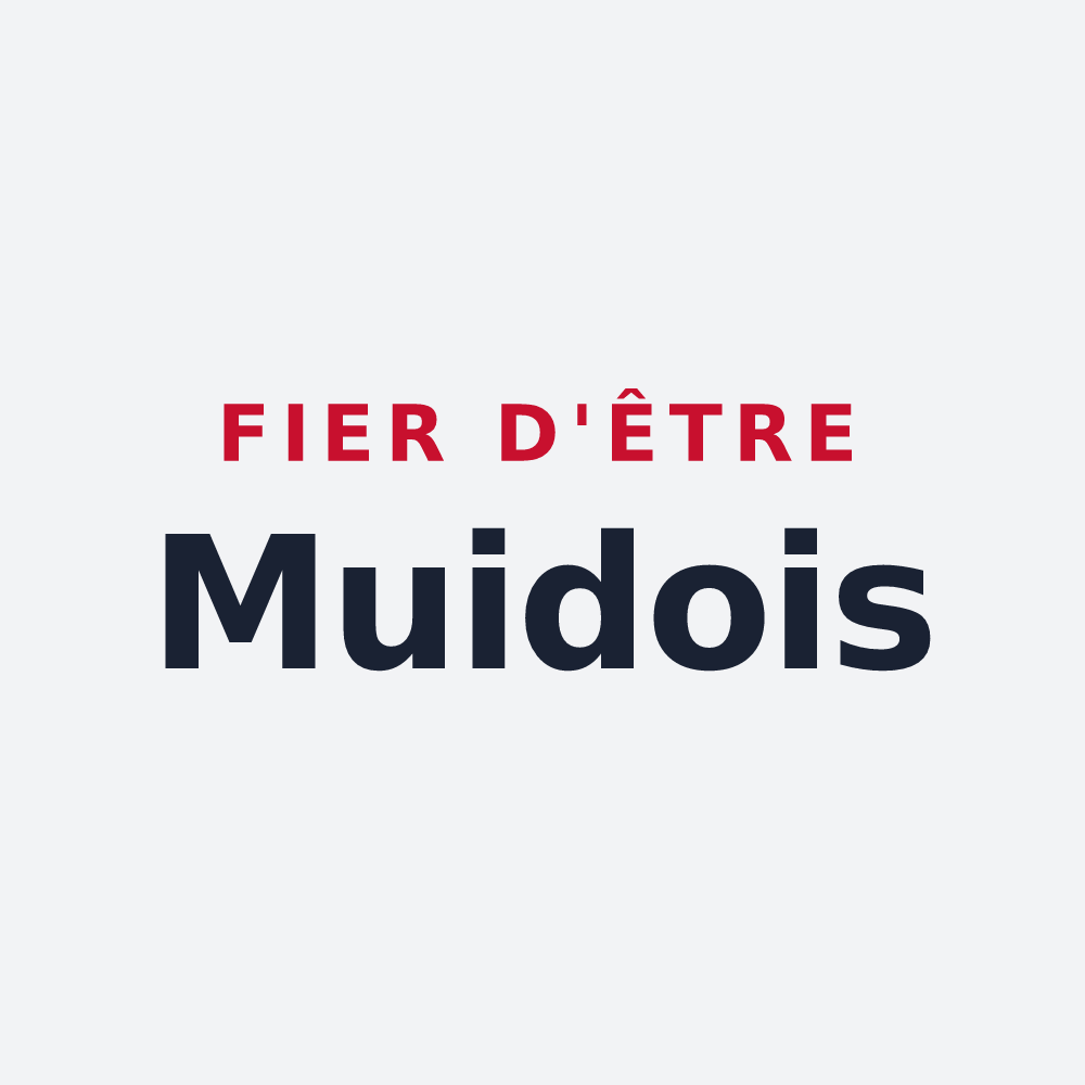 Poster « Fier d'être Muidois » — design pour Muides-sur-Loire