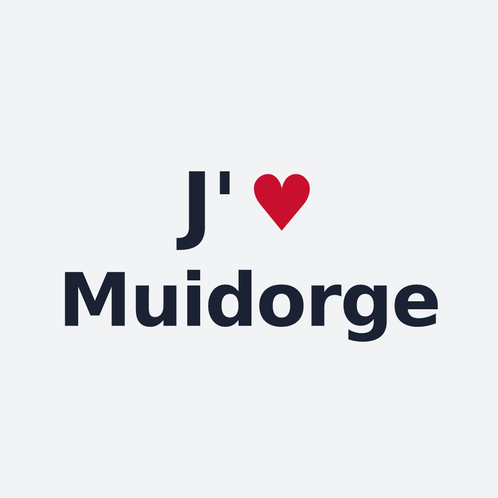 Poster personnalisé Muidorge — design J'aime Muidorge