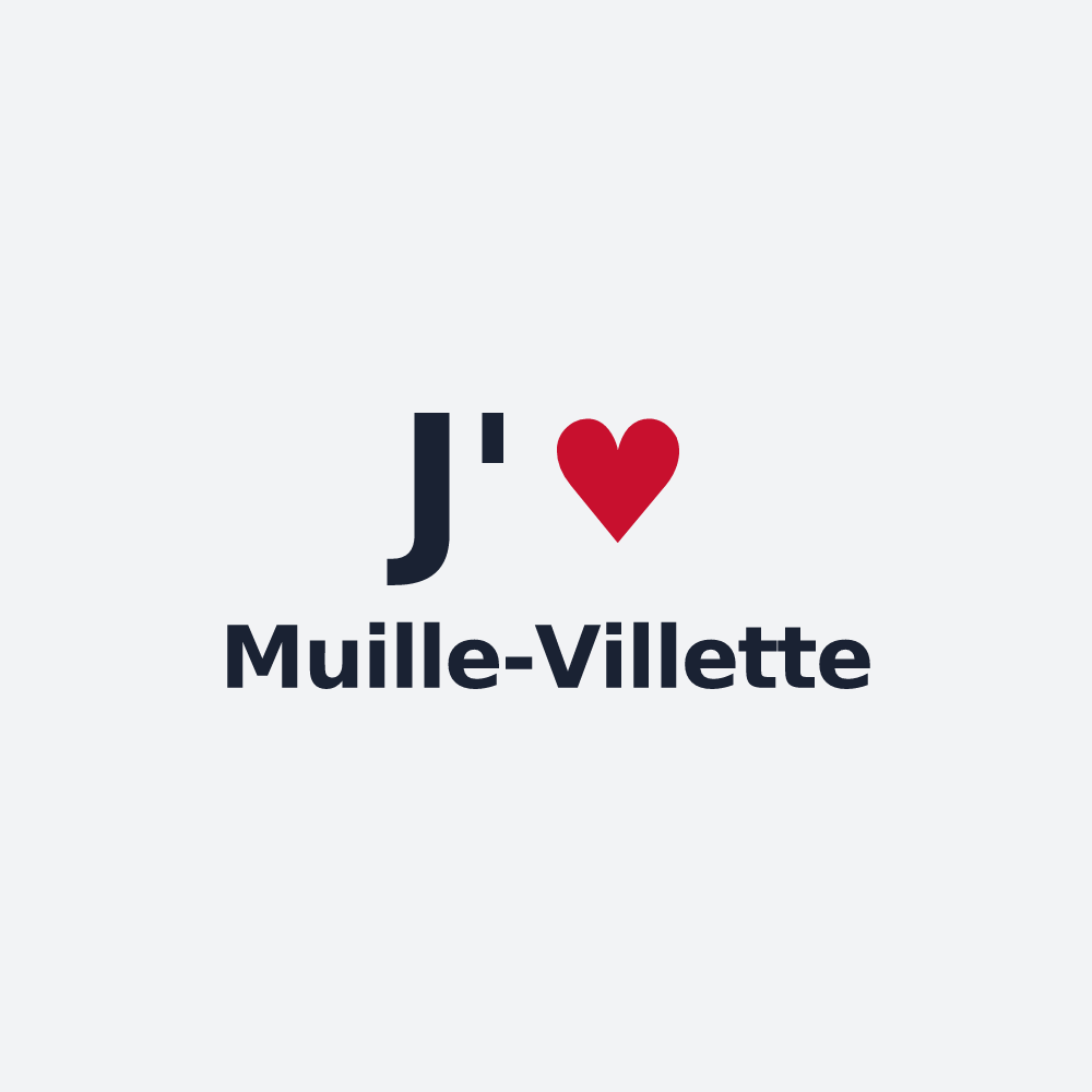Poster personnalisé Muille-Villette — design J'aime Muille-Villette