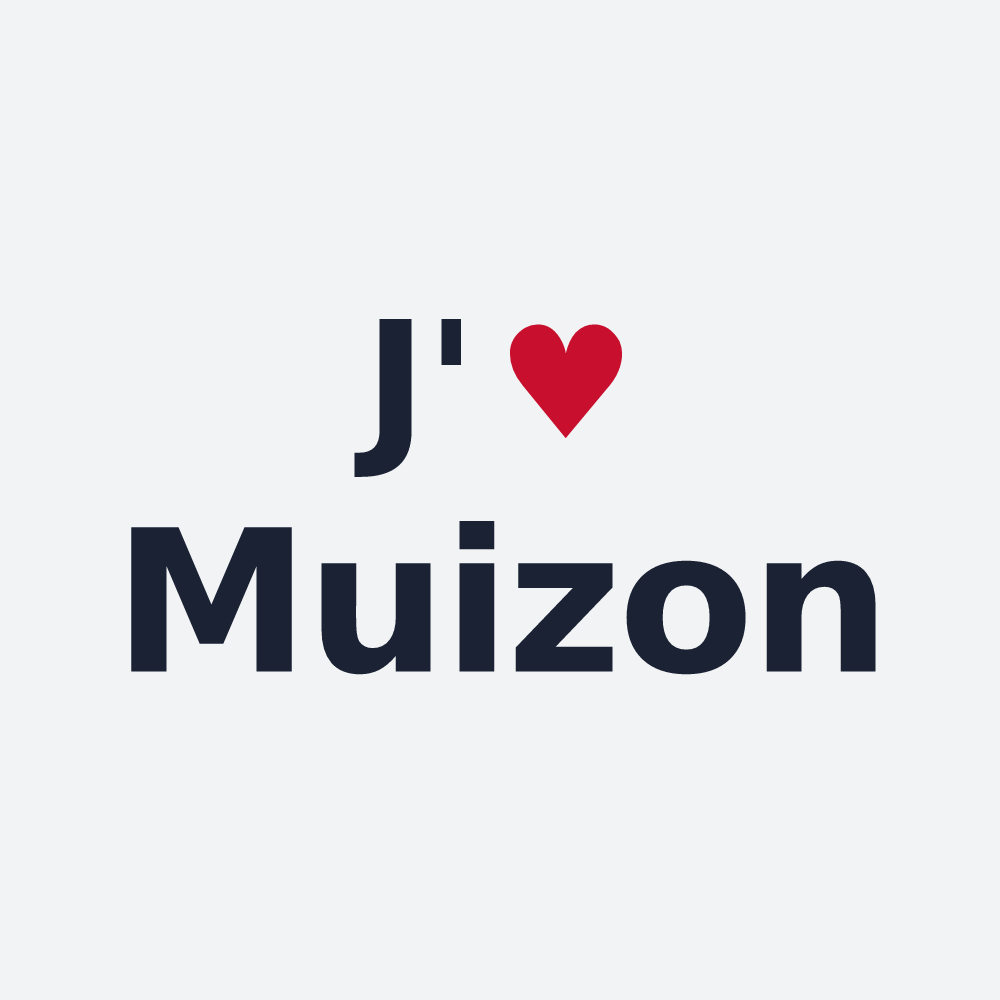 Poster personnalisé Muizon — design J'aime Muizon