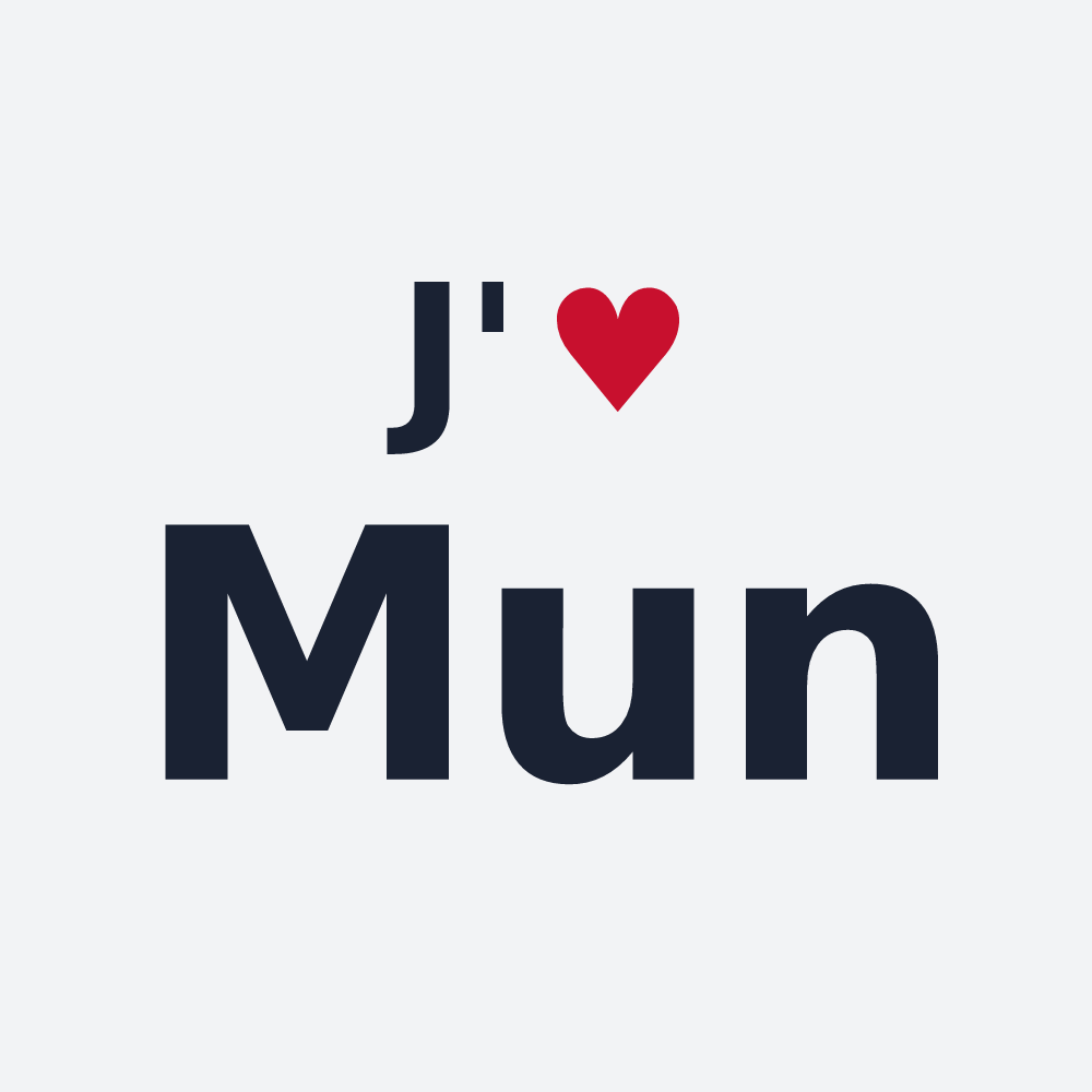 Poster personnalisé Mun — design J'aime Mun