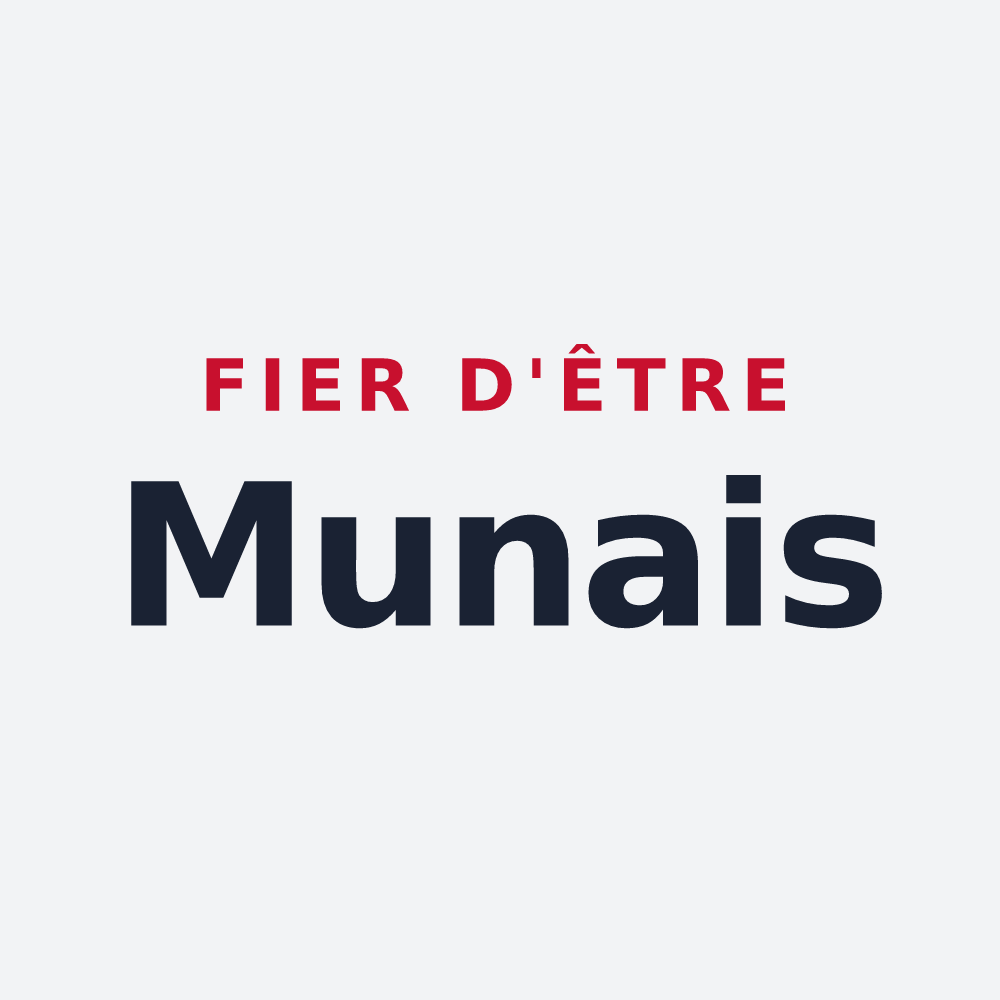 Poster « Fier d'être Munais » — design pour Mun