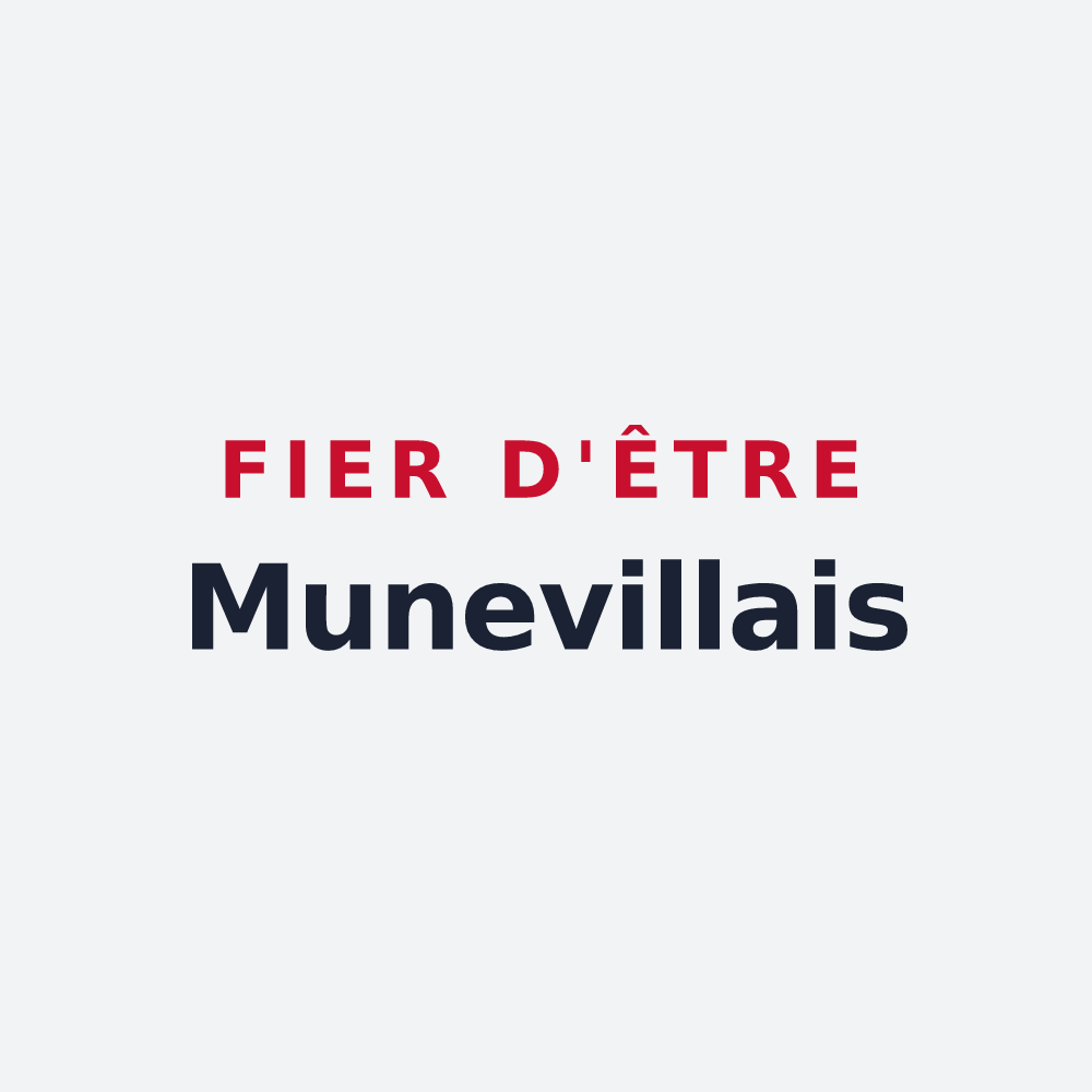 Poster « Fier d'être Munevillais » — design pour Muneville-le-Bingard