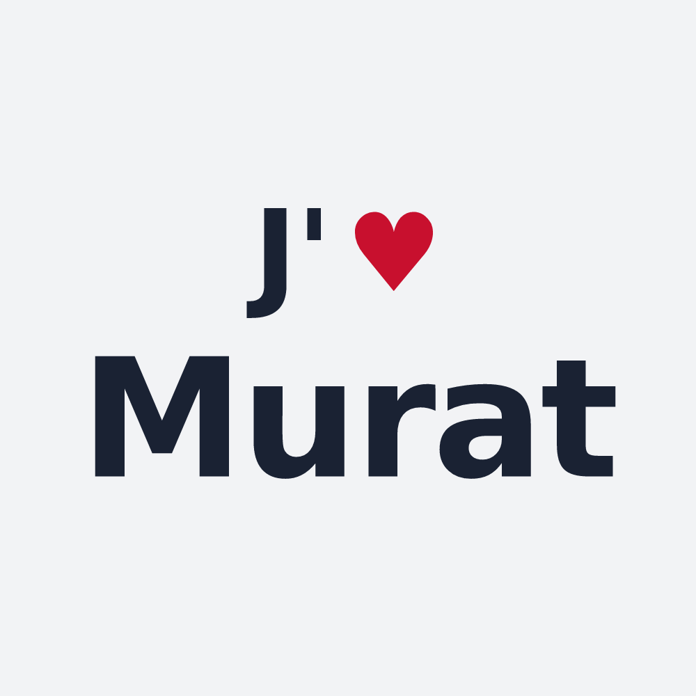 Poster personnalisé Murat — design J'aime Murat