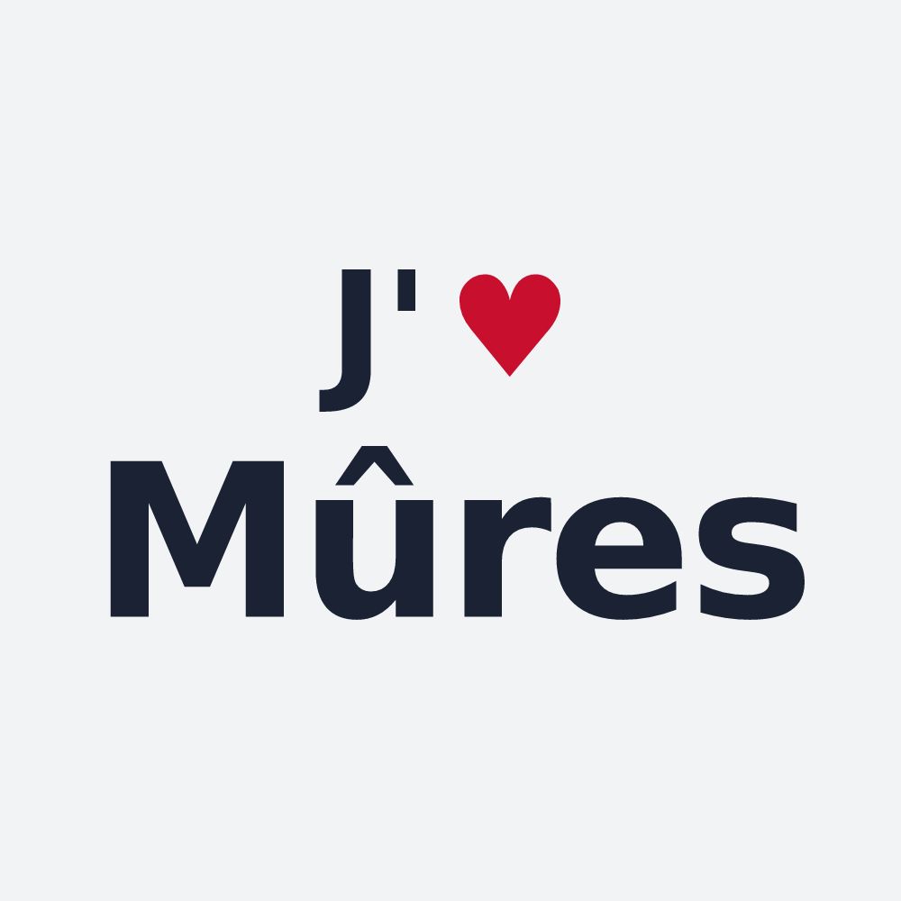 Poster personnalisé Mûres — design J'aime Mûres