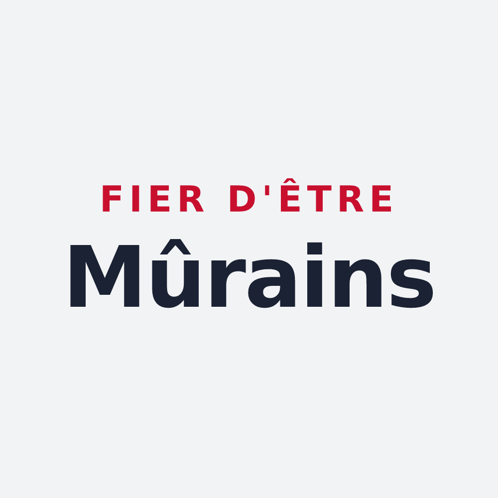 Poster « Fier d'être Mûrains » — design pour Mûres