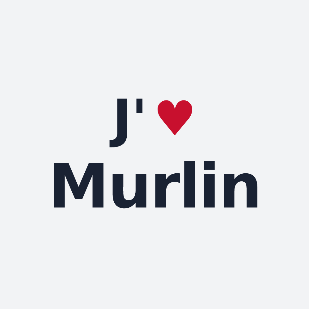 Poster personnalisé Murlin — design J'aime Murlin