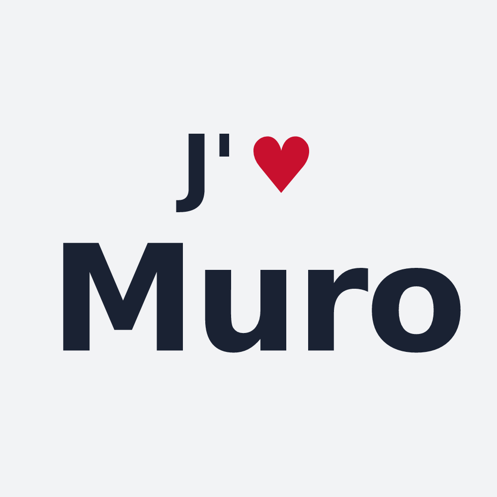 Poster personnalisé Muro — design J'aime Muro