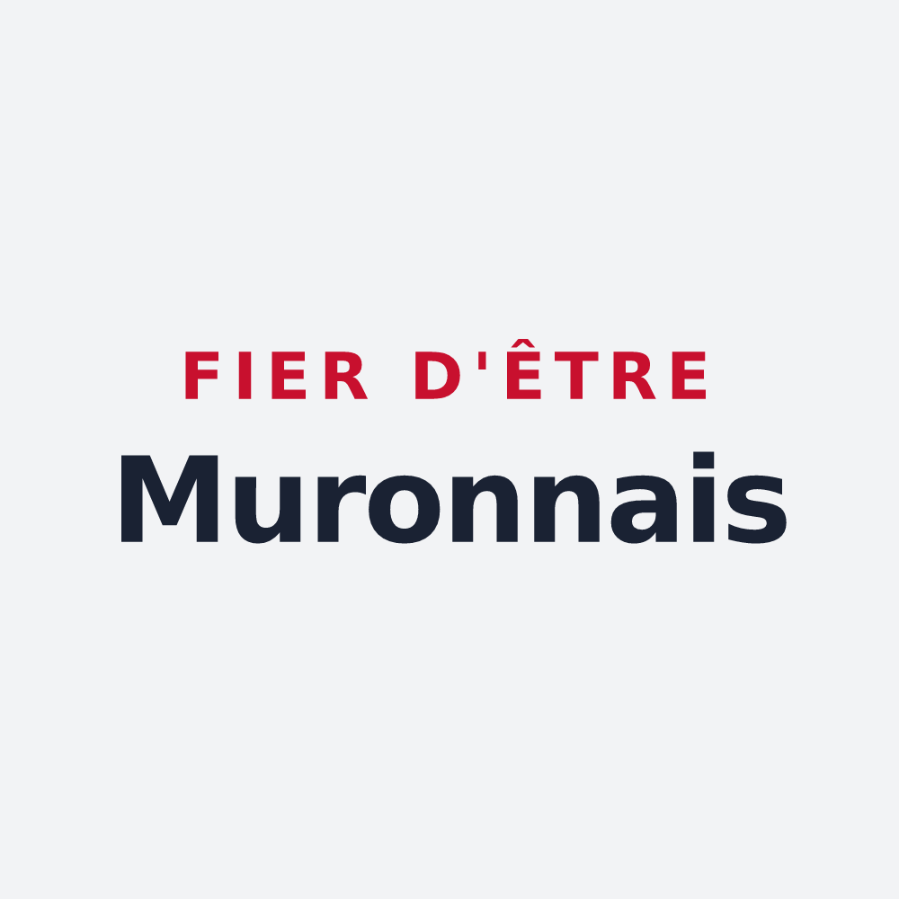 Poster « Fier d'être Muronnais » — design pour Muron