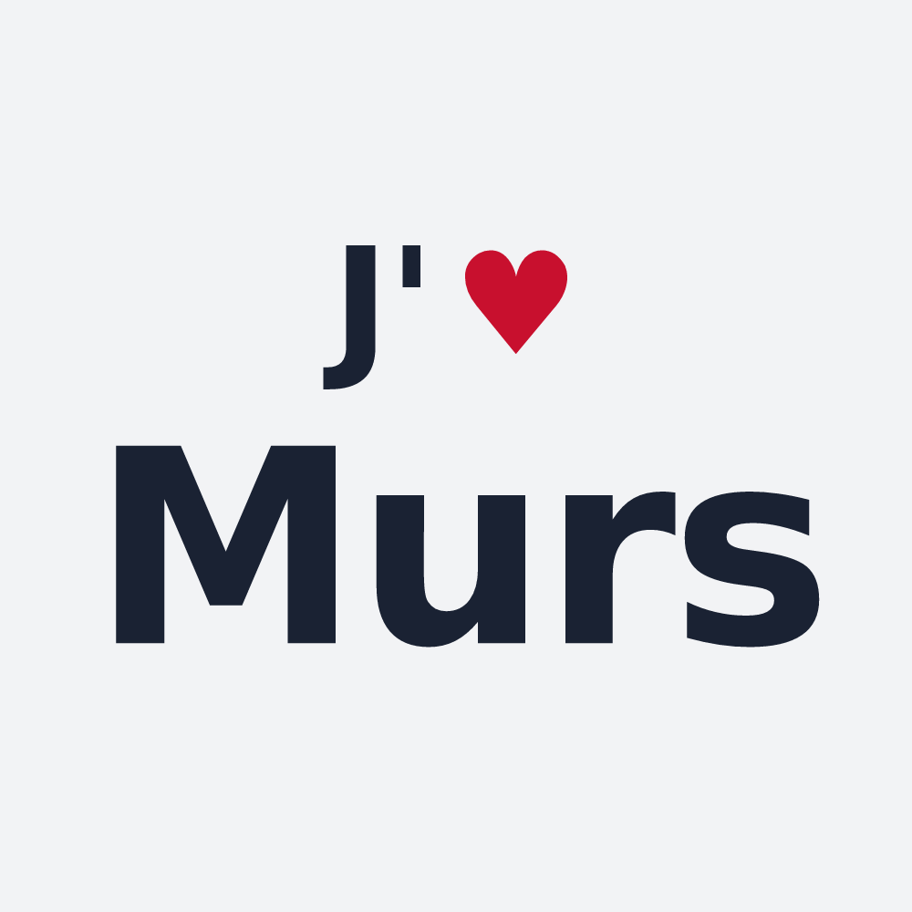 Poster personnalisé Murs — design J'aime Murs