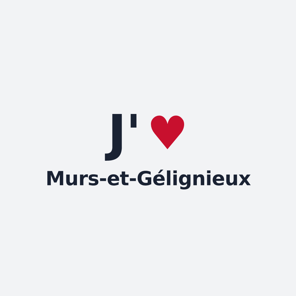 Poster personnalisé Murs-et-Gélignieux — design J'aime Murs-et-Gélignieux