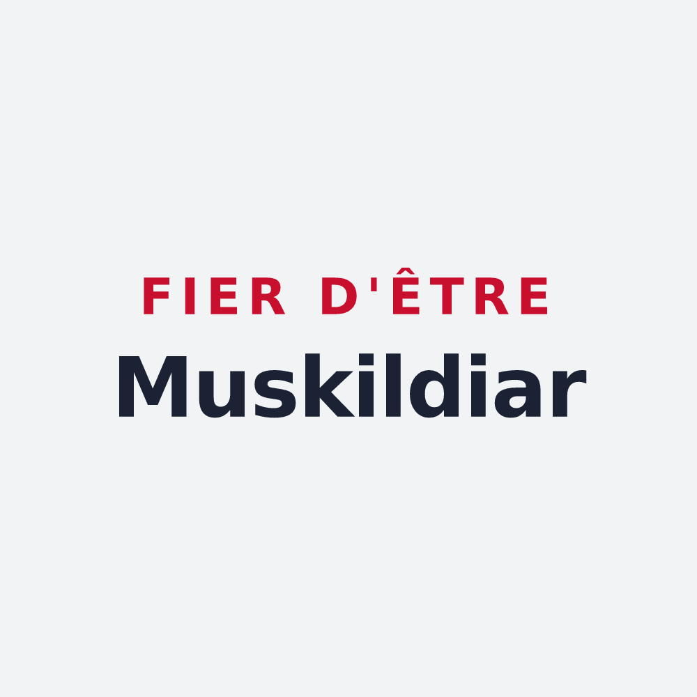 Poster « Fier d'être Muskildiar » — design pour Musculdy