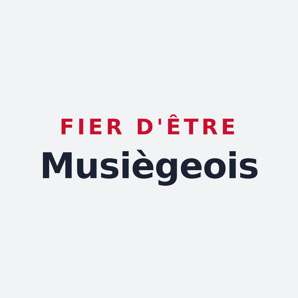 Poster « Fier d'être Musiègeois » — design pour Musièges