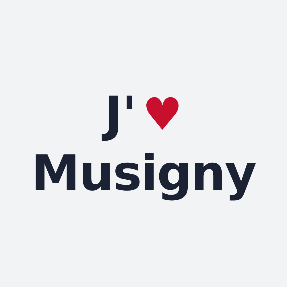 Poster personnalisé Musigny — design J'aime Musigny