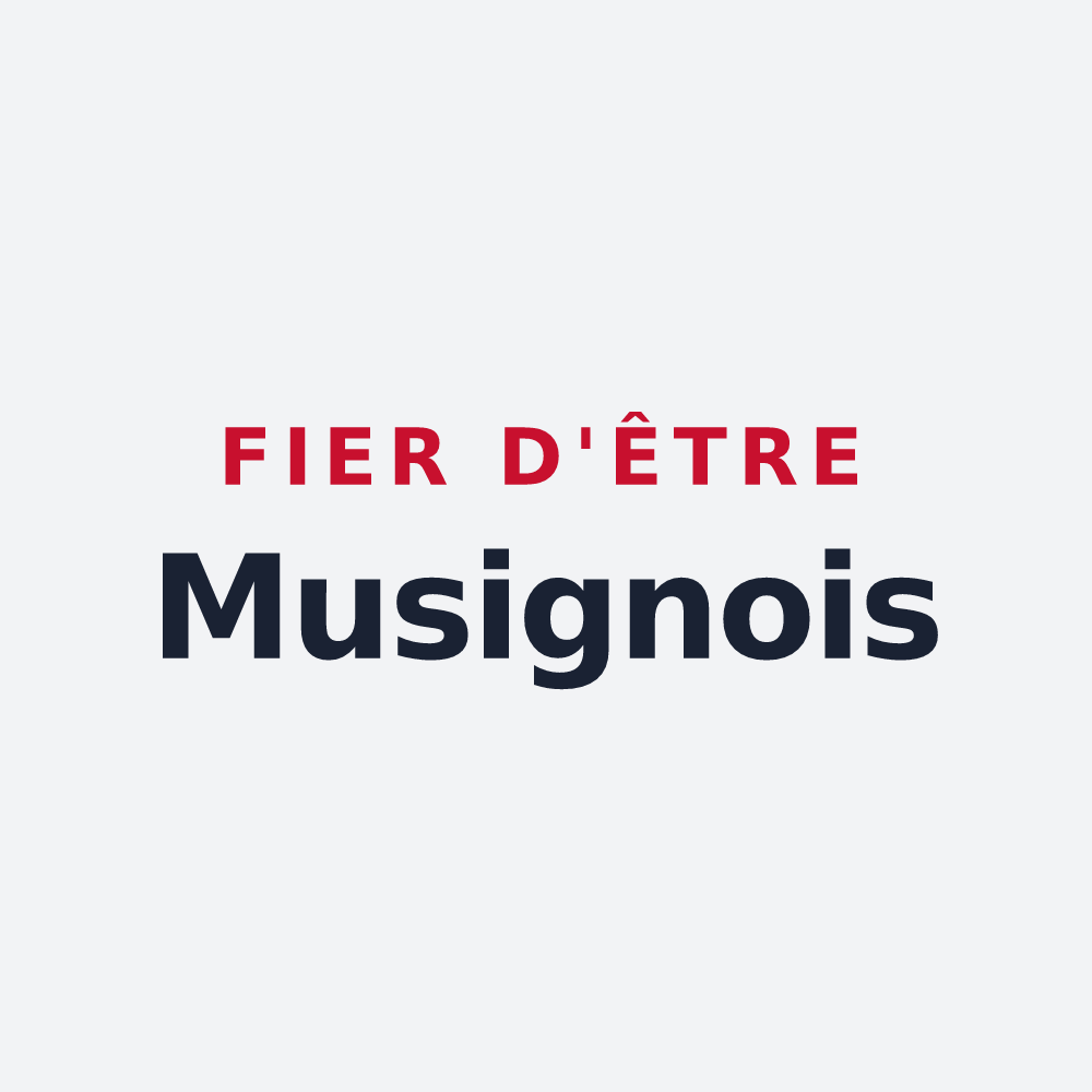 Poster « Fier d'être Musignois » — design pour Musigny