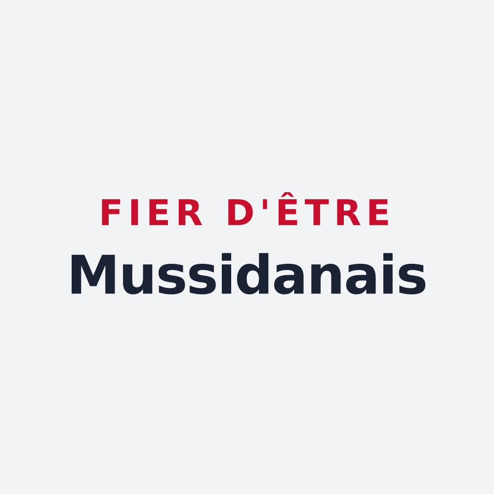 Poster « Fier d'être Mussidanais » — design pour Mussidan