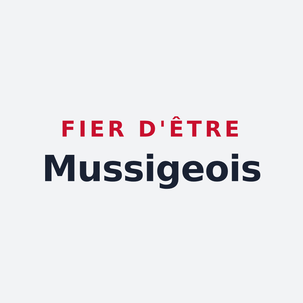 Poster « Fier d'être Mussigeois » — design pour Mussig