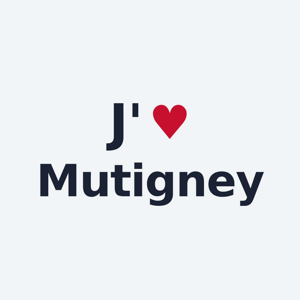 Poster personnalisé Mutigney — design J'aime Mutigney
