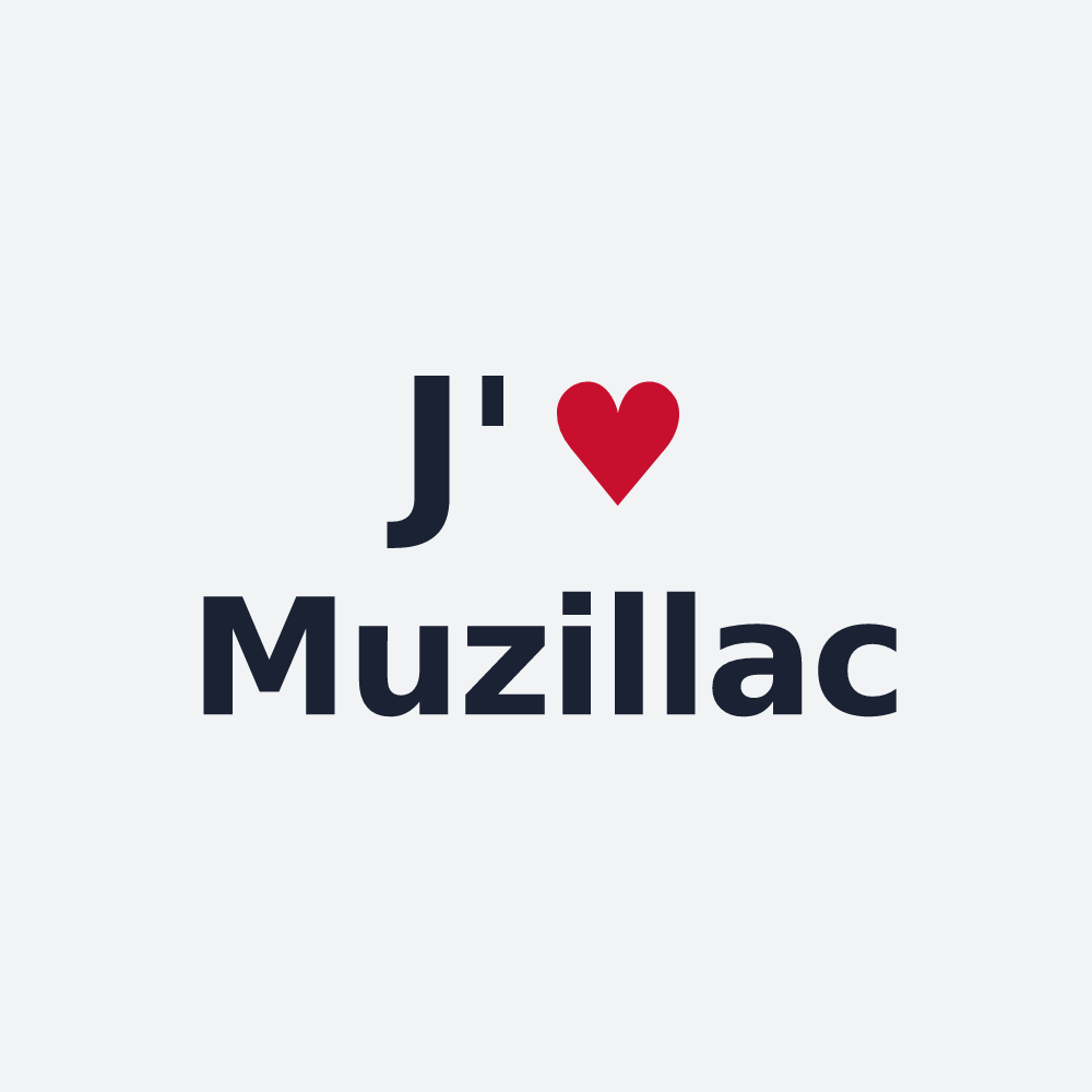 Poster personnalisé Muzillac — design J'aime Muzillac