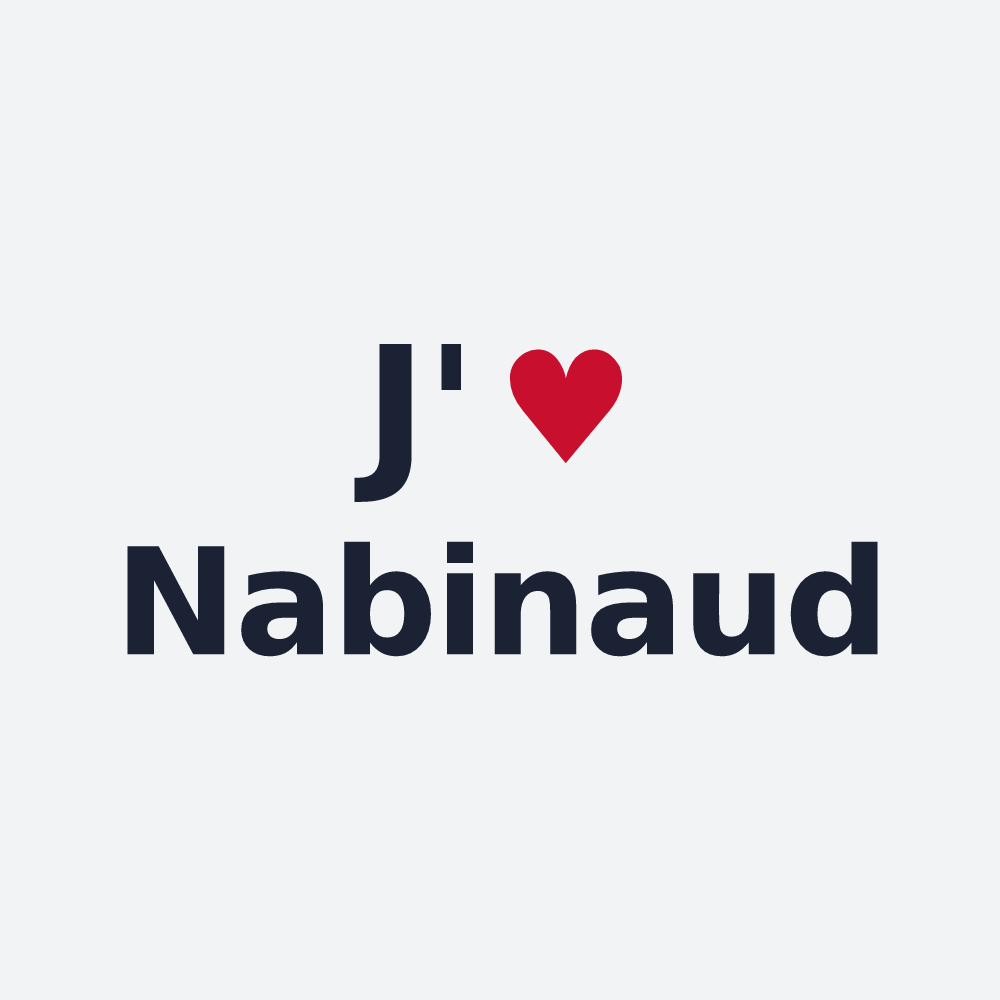 Poster personnalisé Nabinaud — design J'aime Nabinaud