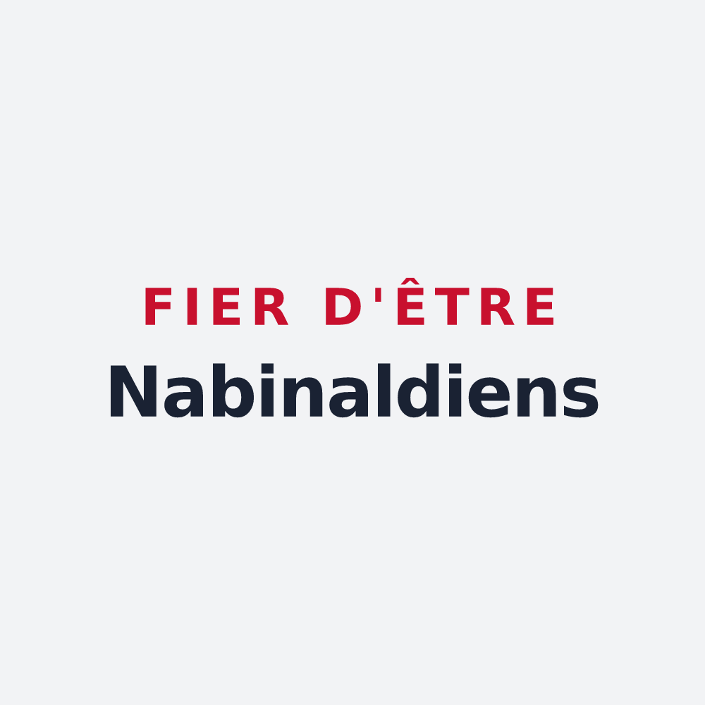 Poster « Fier d'être Nabinaldiens » — design pour Nabinaud