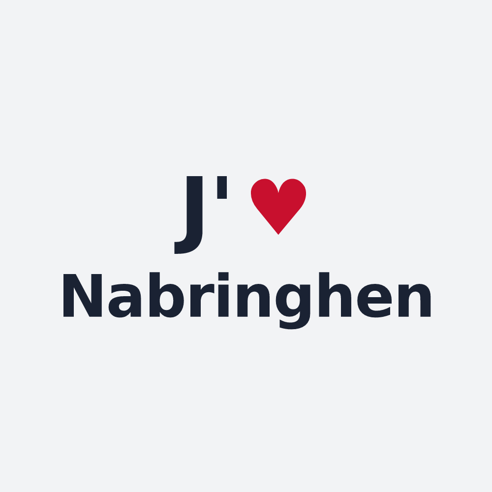 Poster personnalisé Nabringhen — design « J'aime Nabringhen » imprimé sur le poster