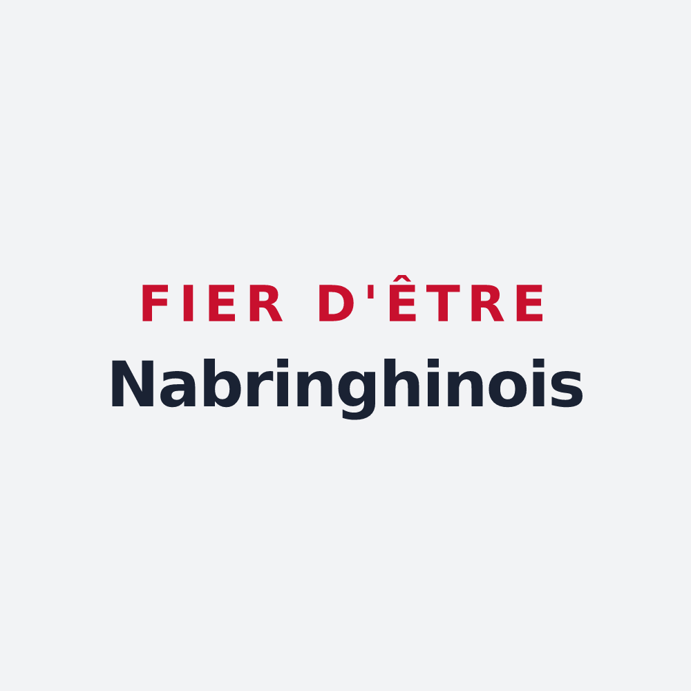 Poster « Fier d'être Nabringhinois » — design pour Nabringhen