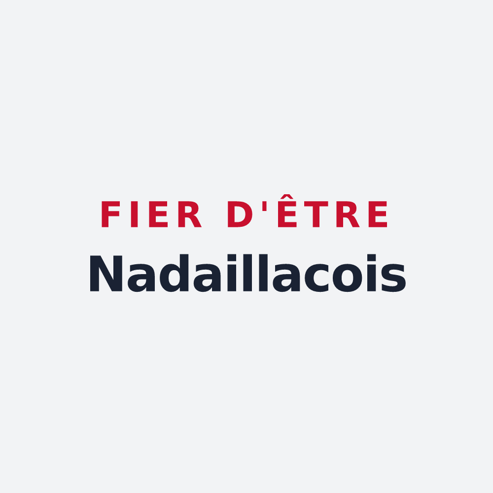 Poster « Fier d'être Nadaillacois » — design pour Nadaillac