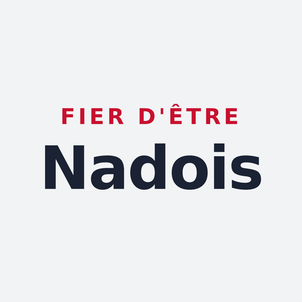 Poster « Fier d'être Nadois » — design pour Nades