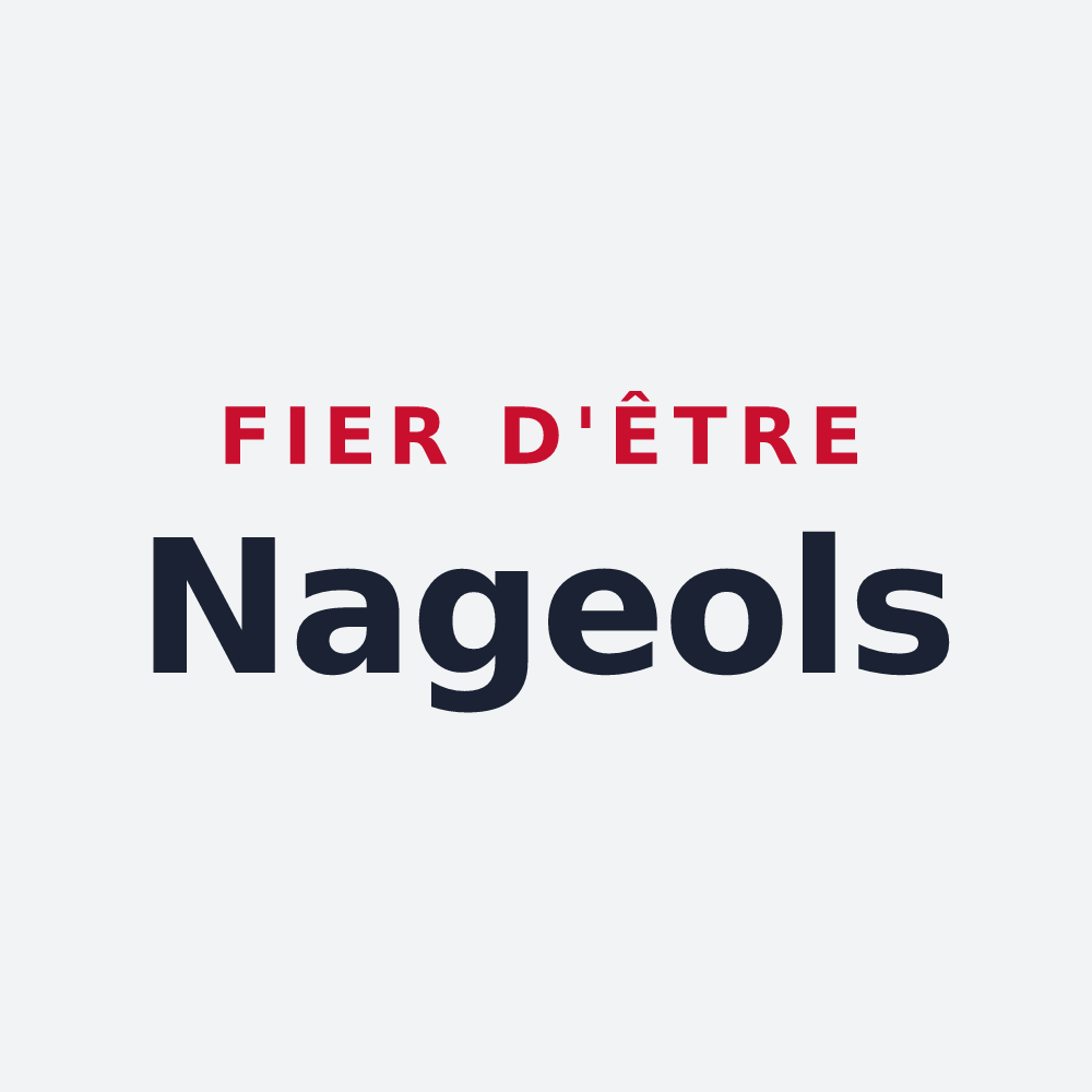 Poster « Fier d'être Nageols » — design pour Nages