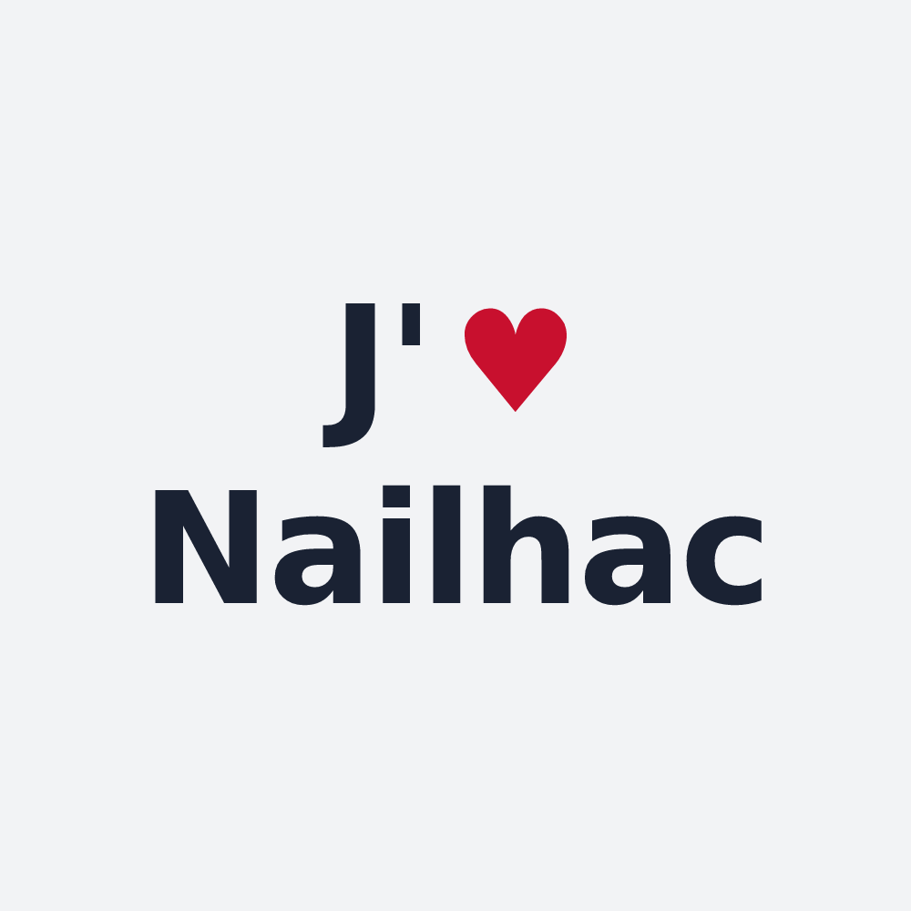 Poster personnalisé Nailhac — design J'aime Nailhac