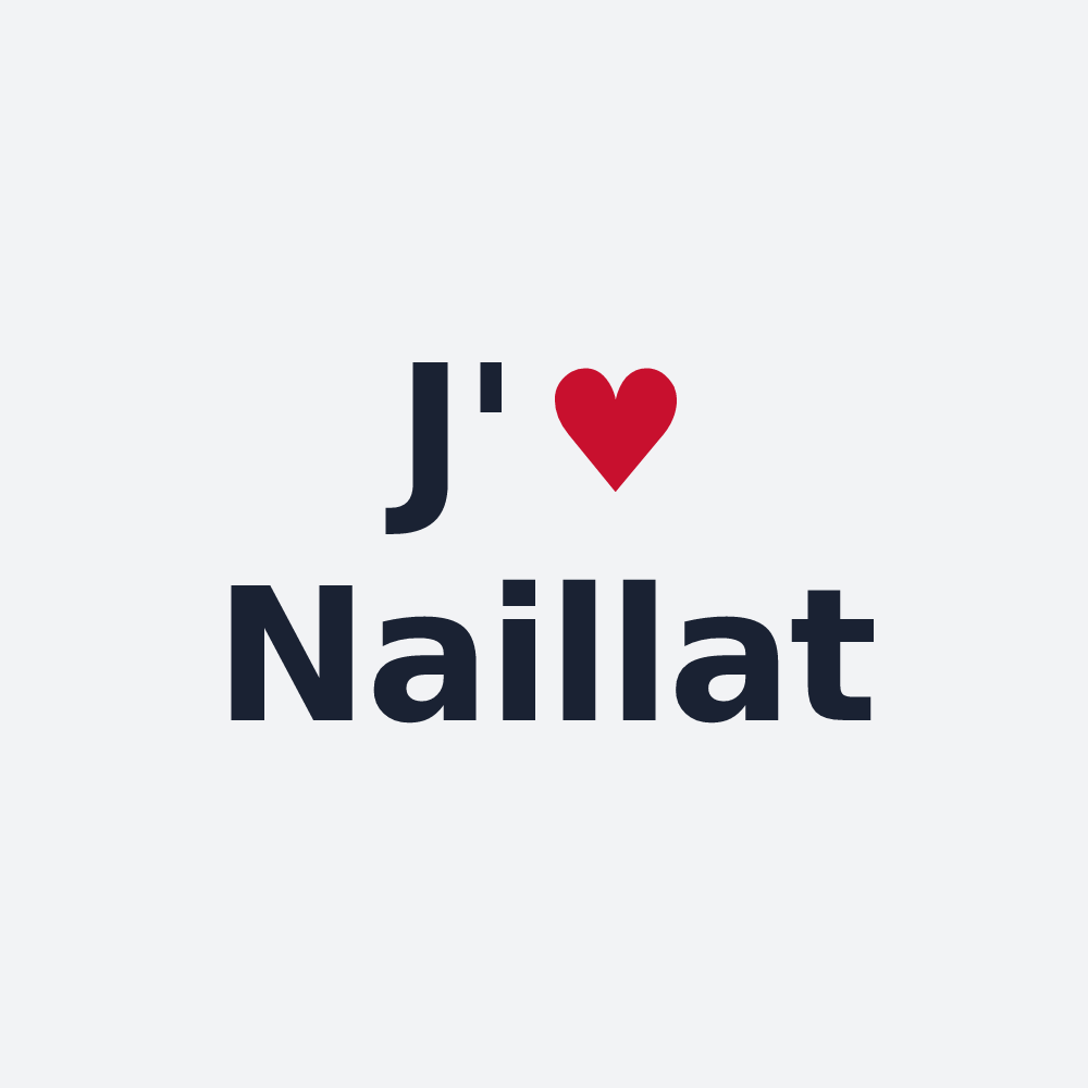 Poster personnalisé Naillat — design J'aime Naillat