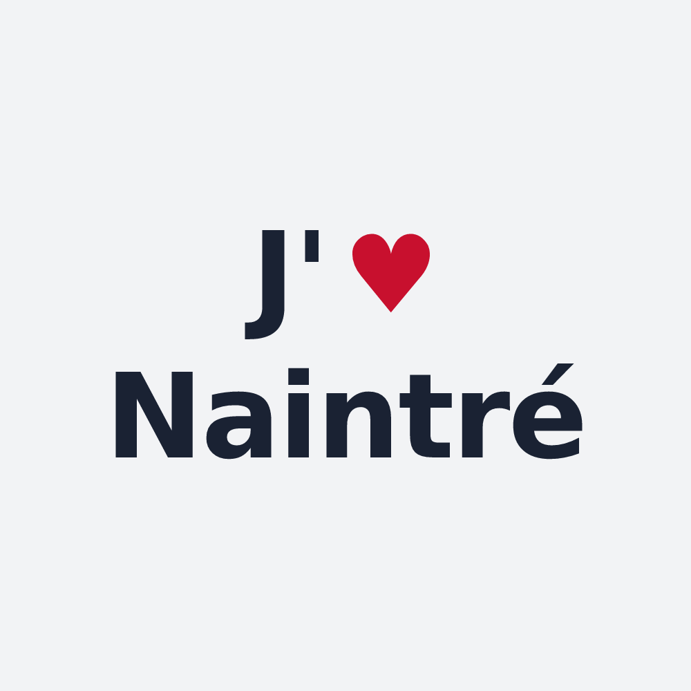 Poster personnalisé Naintré — design J'aime Naintré
