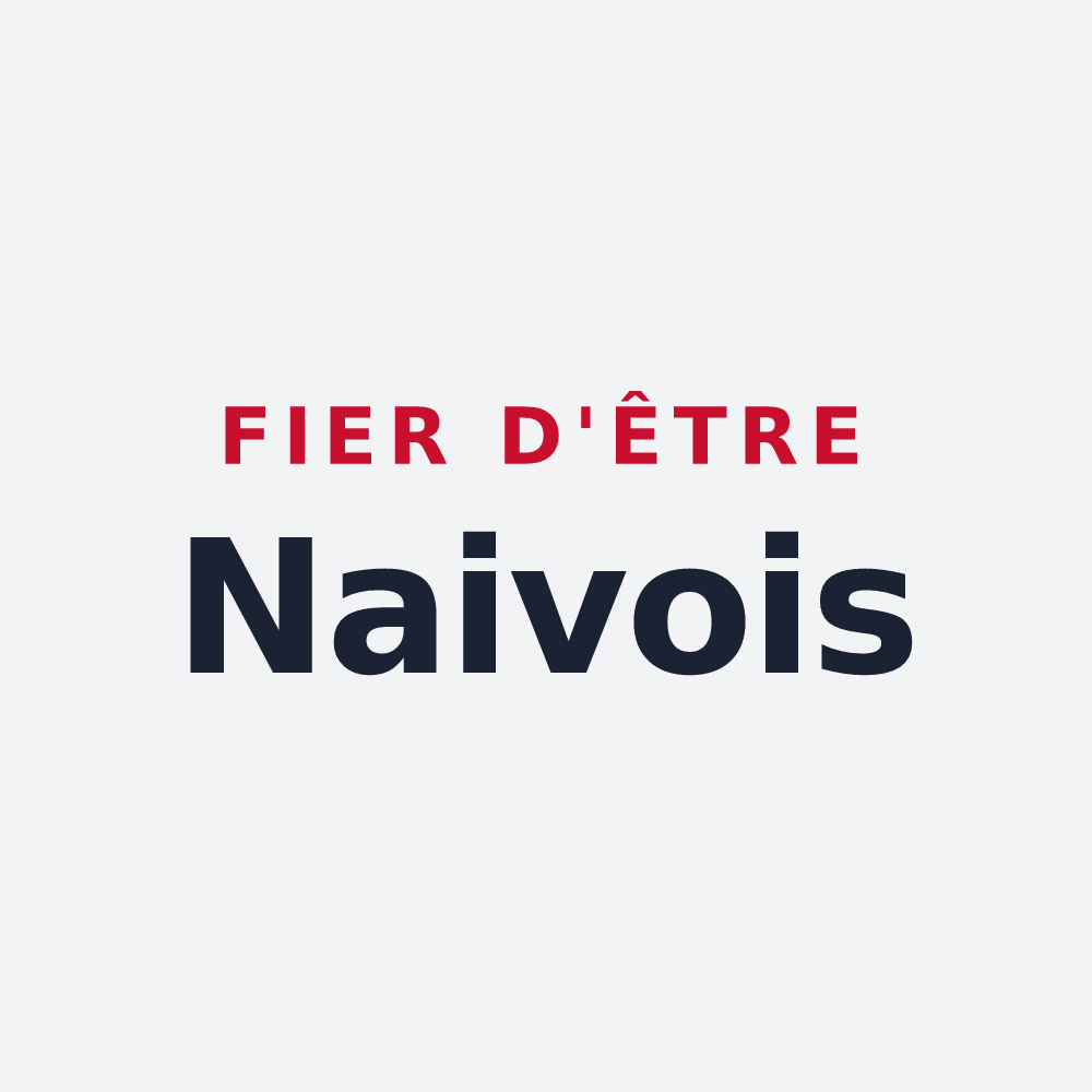 Poster « Fier d'être Naivois » — design pour Naives-en-Blois