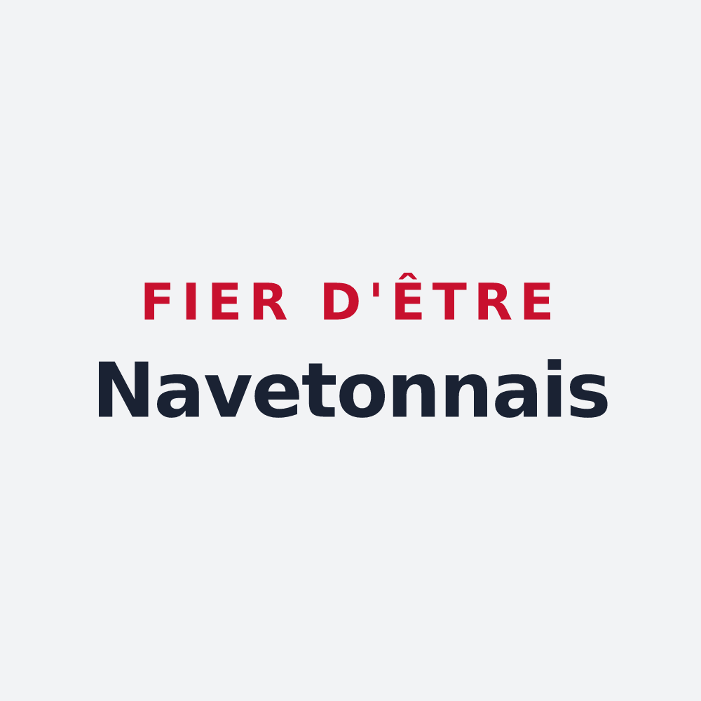 Poster « Fier d'être Navetonnais » — design pour Naives-Rosières