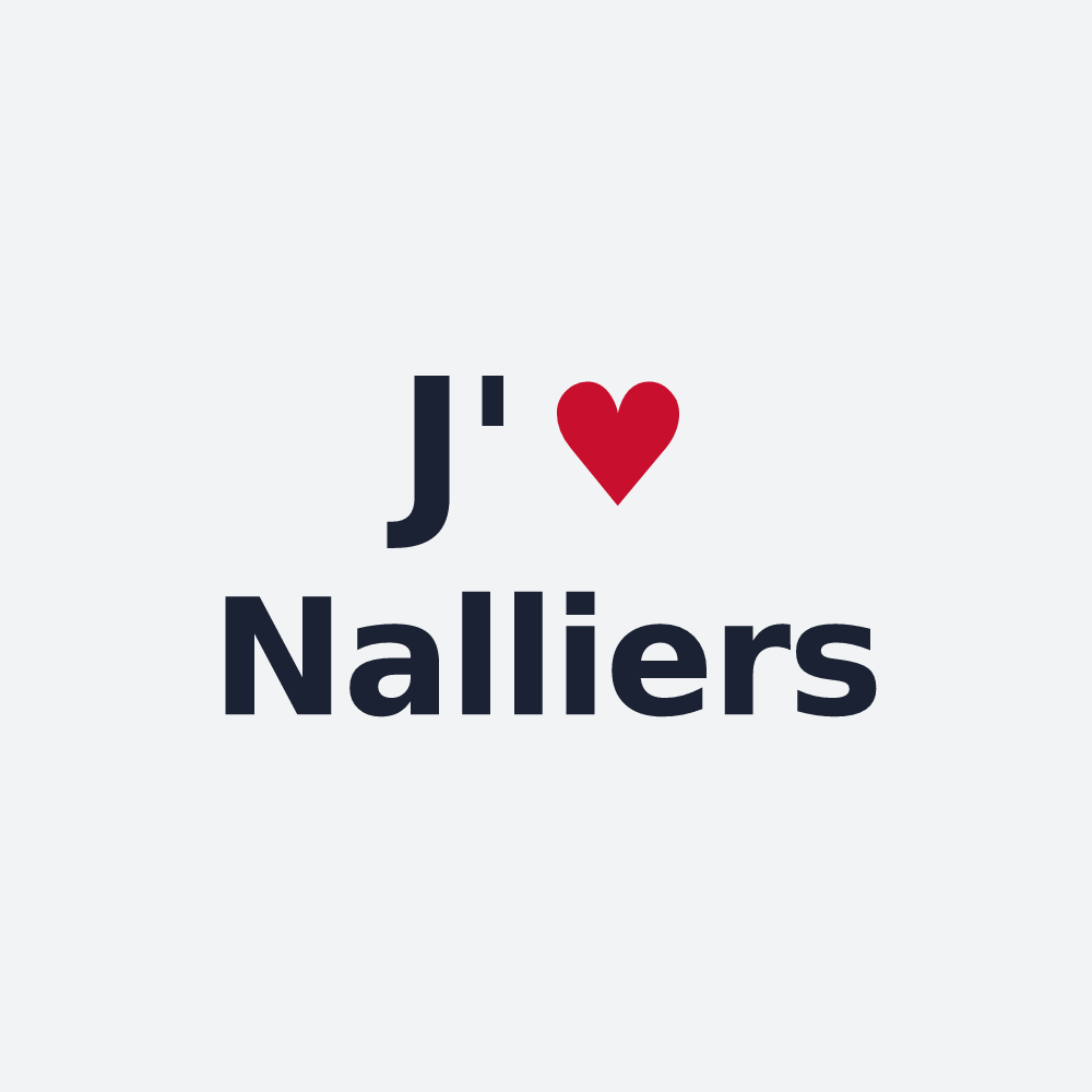 Poster personnalisé Nalliers — design J'aime Nalliers