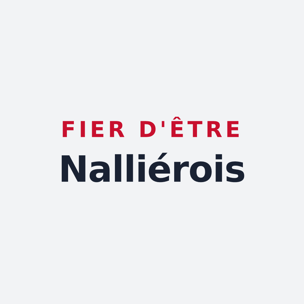 Poster « Fier d'être Nalliérois » — design pour Nalliers