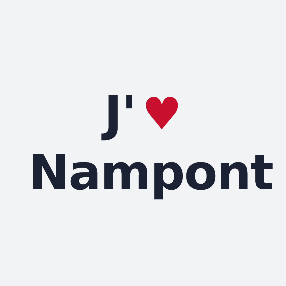 Poster personnalisé Nampont — design J'aime Nampont