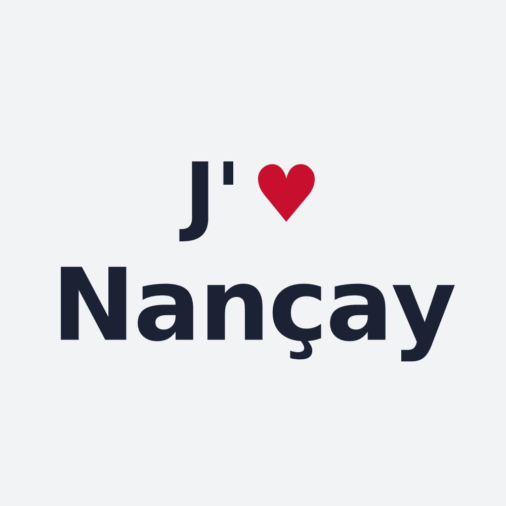 Poster personnalisé Nançay — design J'aime Nançay