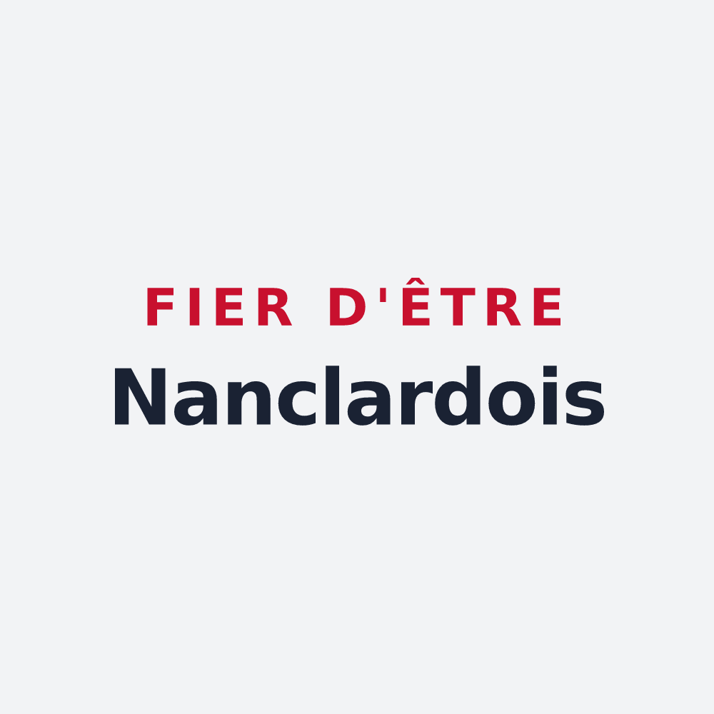 Poster « Fier d'être Nanclardois » — design pour Nanclars