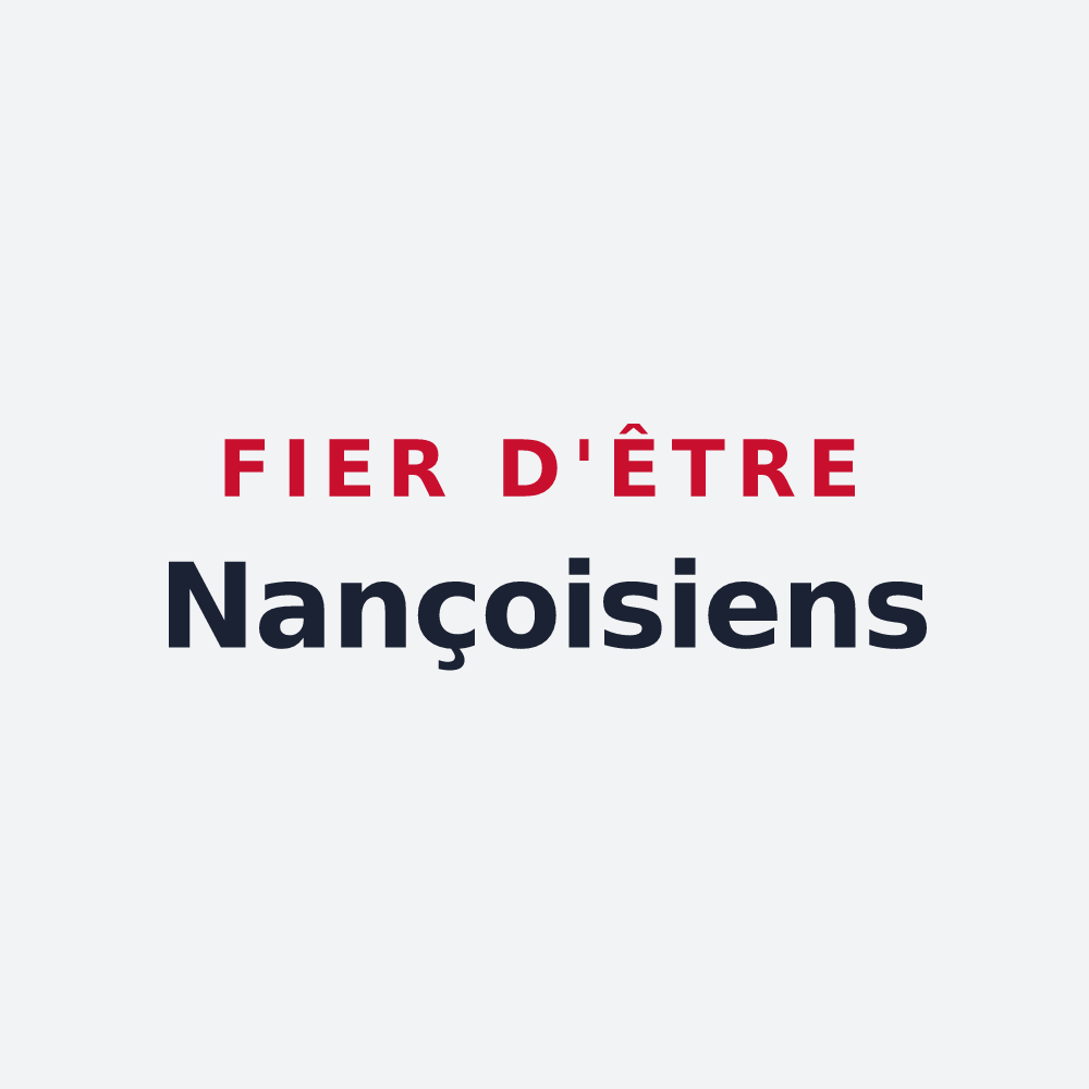 Poster « Fier d'être Nançoisiens » — design pour Nançois-sur-Ornain