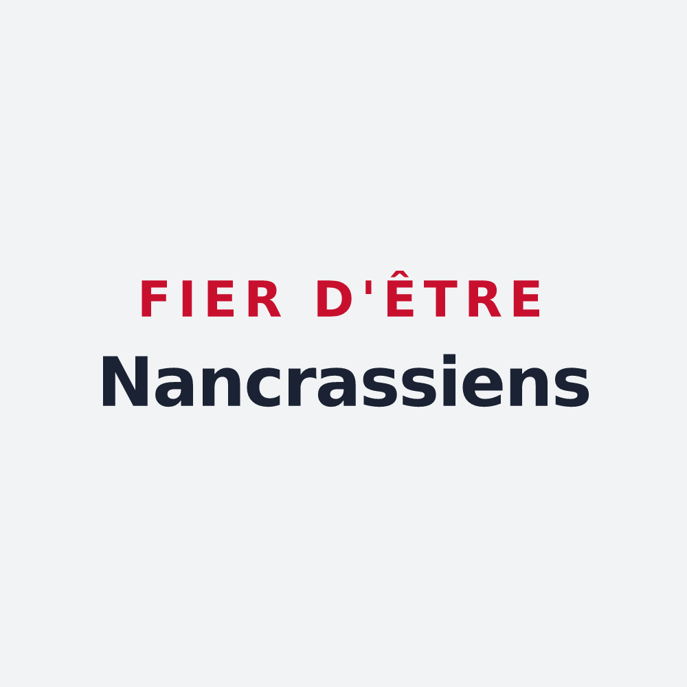 Poster « Fier d'être Nancrassiens » — design pour Nancras