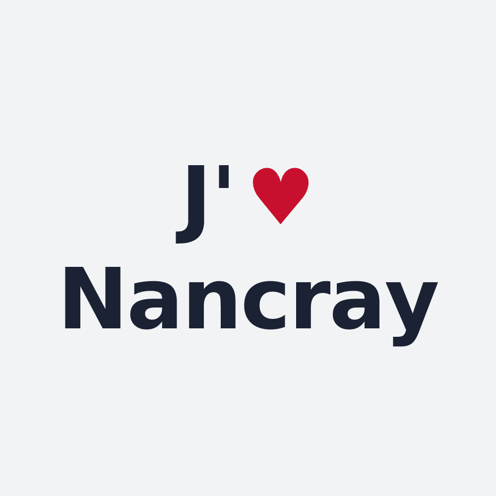 Poster personnalisé Nancray — design J'aime Nancray