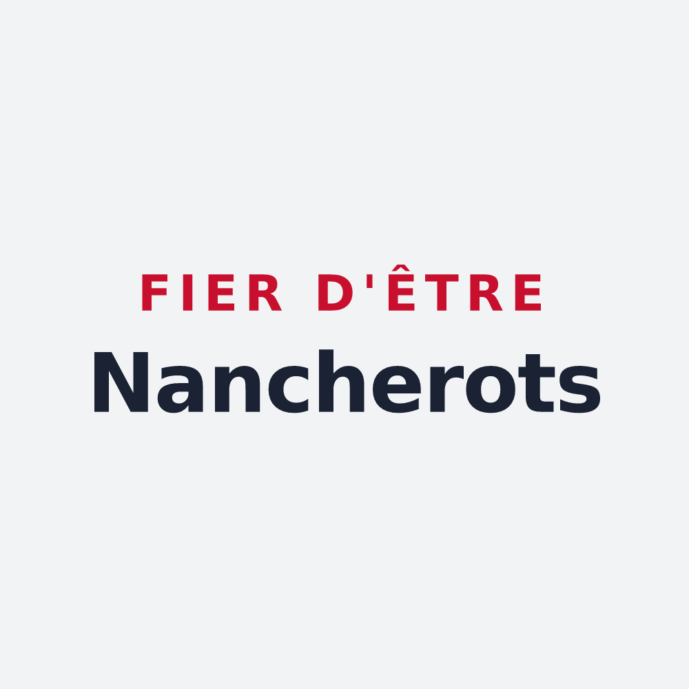 Poster « Fier d'être Nancherots » — design pour Nancy-sur-Cluses