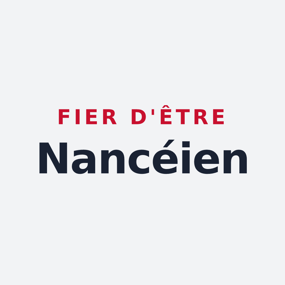 Poster « Fier d'être Nancéien » — design pour Nancy