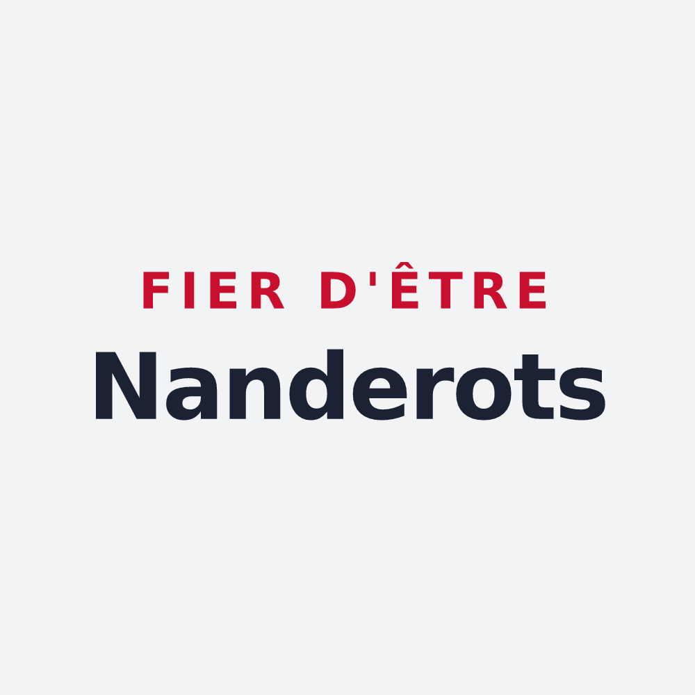 Poster « Fier d'être Nanderots » — design pour Nandax