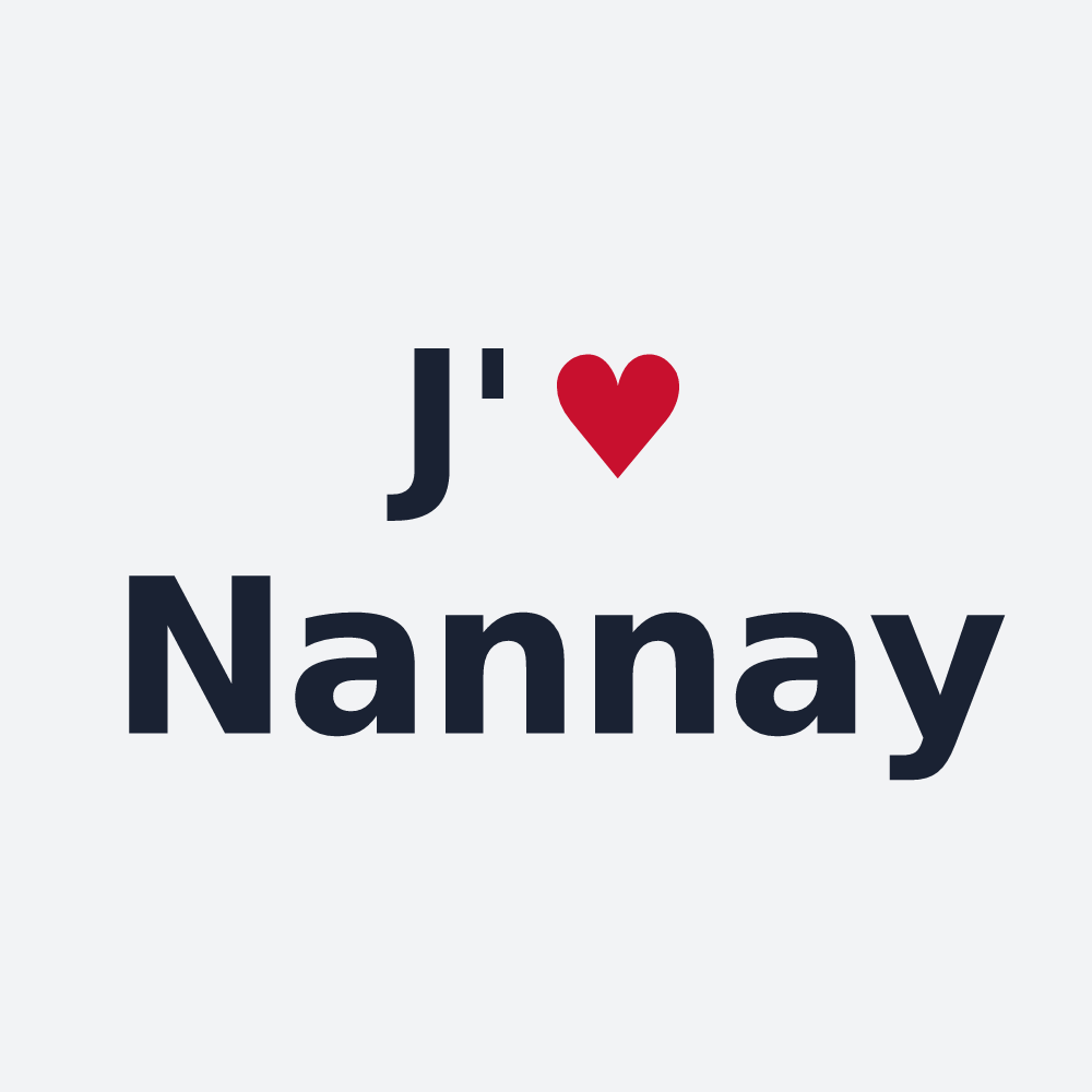 Poster personnalisé Nannay — design J'aime Nannay