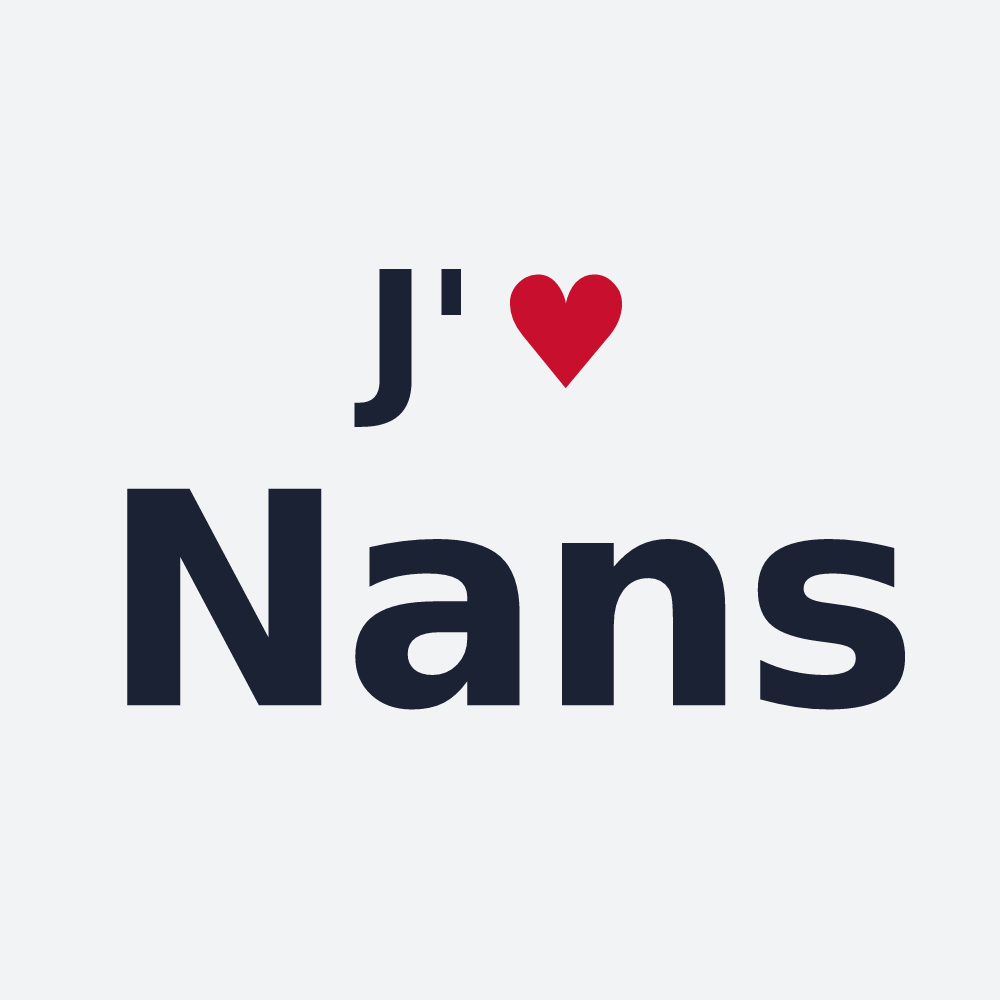 Poster personnalisé Nans — design J'aime Nans